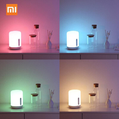 

Original Xiaomi Mijia Bedside Lamp Beside Lamp 2 LED Smart Night Lights Baby Sleeping Light WiFi Connection BT APP Control Timing