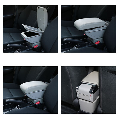 

Vtear For kia spectra 2010-2018 armrest box USB Charging heighten Double layer central Store content cup holder ashtray accessorie