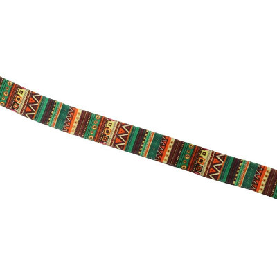 

Colorful Ukulele Straps Thermal Transfer Ribbon Ethnic Style Practical Little Guitar Belt Musical Instrument Accessory