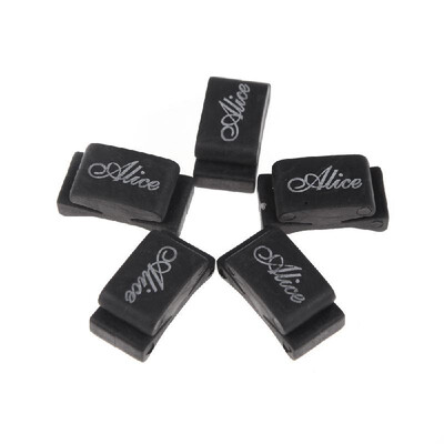 

Guitar Pick Holders Alice 5pcs Black Rubber Pick Holder Fix on Headstock for Guitar Ukelele