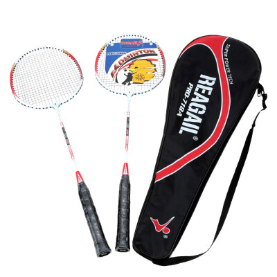 

2Pcs Training Badminton Racket Racquet with Carry Bag Sport Equipment Durable Lightweight Aluminium Alloy