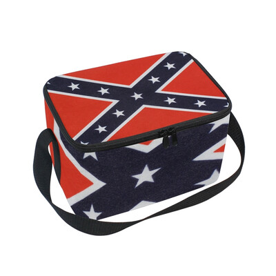 

ALAZA Insulated Lunch Box Flag Pattern Lunch Bag for Men Women Portable Tote Bag Cooler Bag