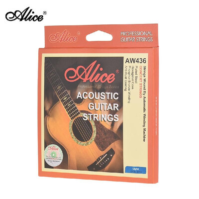 

Alice AW436- Professional Guitar Strings Set High Grade Medium Tension 6PCS Steel Strings for Acoustic Guitar
