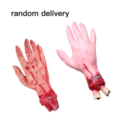 

Simulation Life-size Horror Scary Terrible Severed Broken Hand Bloody Hands Halloween Props Decoration