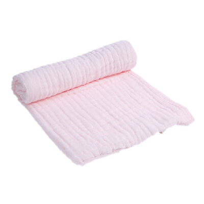 

Baby Bath Towel & Blanket Swaddle 100 Muslin Cotton Super Soft Water Absorbent For Babys Delicate Skin 6 Layer 5531 inches Pink