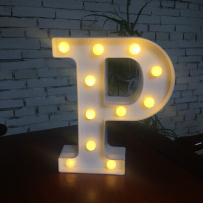 

NeillieN Twenty-six LED alphabetic lights decorative modelling lights plastic alphabetic digital night lightsDecorative lamp
