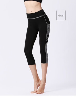 

High Waist Out Pocket Yoga Pants Tummy Control Workout Running 4 Way Stretch Yoga Leggings