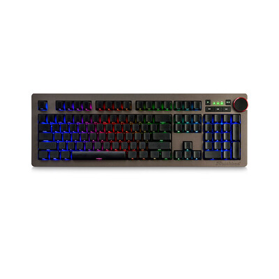 

Ajazz AK60 Mechanical Keyboard Side Carving RGB Cherry Brown Switches Gaming Keyboard Multimedia Knob Wired Backlit Dual Mode Roll