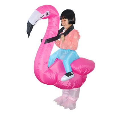 

Flamingo Inflatable Costume Blow Up Inflatable Fancy Dress Cosplay Party Stage Performance Props for Audlts