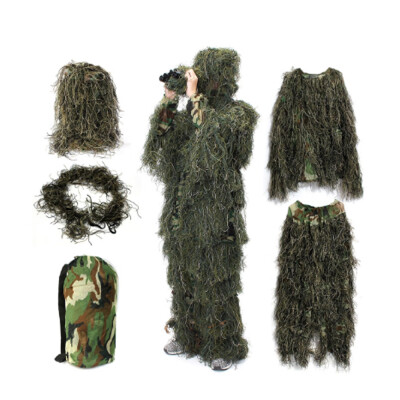 

Outdoor Multifunctional 3D Universal Jungle Woodland Hunting Game Camouflaged Fatigues Suit Colthing