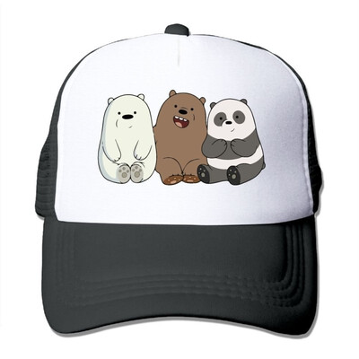 

Unisex Trucker Hat We Bare Bears Cubs Mens Adjustable Mesh Cap New Hip Hop Caps