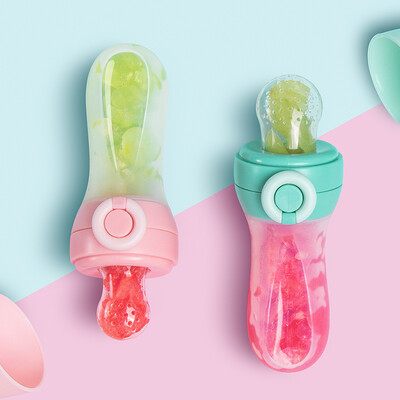 

Koala mother kolamama baby bite fruit supplement food squeeze fruit&vegetable food food bite bag pink