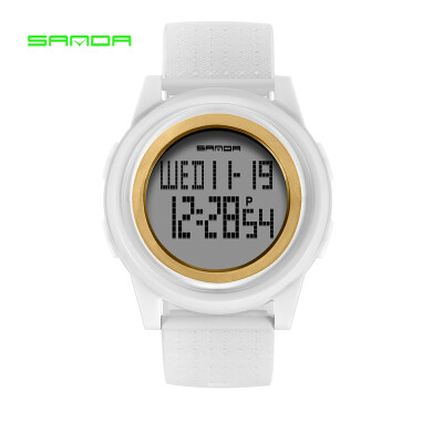 

SANDA 337 Ultra-thin 9mm Sport Watch Men Electronic LED Digital Wrist Watches Waterproof Clock Calendar Watch for Male