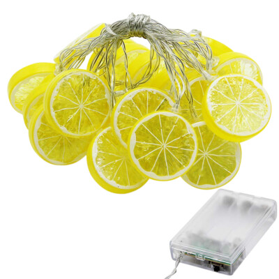 

UpperX Star 20 LED 103 ft Lemon String Lights Battery Operated for Indoor Wedding Party Xmas Tree Bedroom Decor Warm White