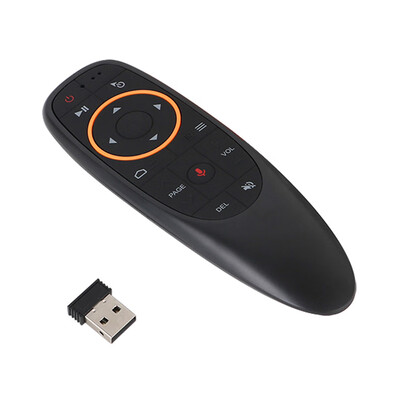 

G10 24GHz Wireless Air Mouse w USB Receiver Gyroscope Voice Control Handheld Remote Control for PC Android TV Box Laptop Noteboo