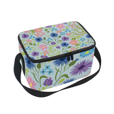 

ALAZA Lunch Box Insulated Lunch Bag Large Cooler Beautiful Floral Tote Bag