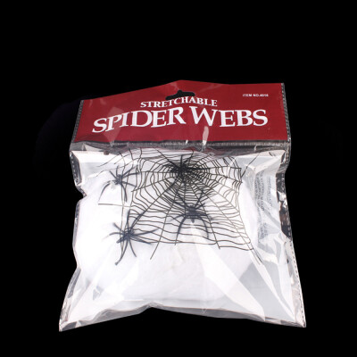 

Halloween Spider Web Stretchy Soft Cobweb Scary Scene Props Party Decoration for Halloween Haunted House