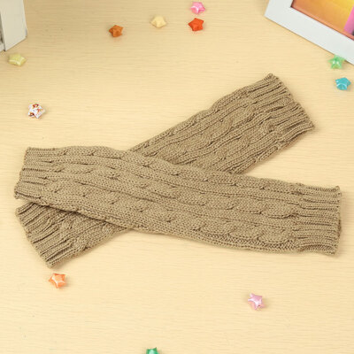 

Fashion Winter Men Women Gloves Mitten Warm Knitted Fingerless Arm Long Unisex