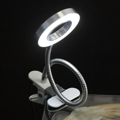 

Creative 2 in 1 Clip Table Lamp Design USB Adjustable Cold White Desk Light for Eyebrow Tattoo Nail Art Beauty Makeup