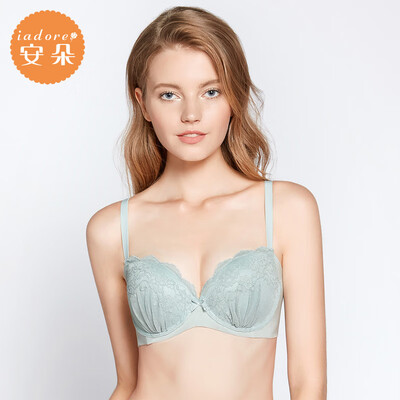 

Embrys An Duo bra sexy lace anti-sag underwear palm rest cup gathered bra female HB0150U green GRN 80A