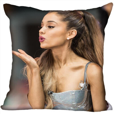 

Ariana Grande Pillow Cover Bedroom Home Office Decorative Pillowcase Square Zipper Pillow Cases Satin Soft No Fade