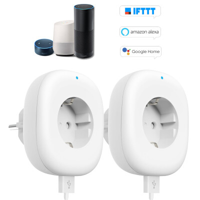 

Wifi Smart Socket Plug with Big OnOff Switch Button USB Port Smart Alexa Outlet Support APP Remote Control