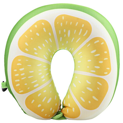 

Portable Fruit U Shaped Pillow Travel Foam Particles Soft Cushion