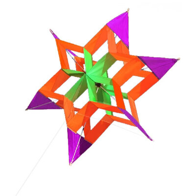 

394 x 150 Inch Colorful Single Line Lotus Kite for Kids&Adults Outdoor Beach Flying Kite with 30m String&Handle