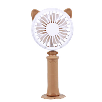 

Mini Portable Fan 2 Speeds Handheld Desktop LED Colorful Night Light Fan Cooler Cute USB Rechargeable Fan for Office Home Outdoor