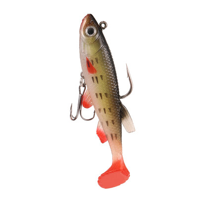 

3D Eye Lead Artificial Soft Fishing Bait with Double Hook