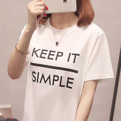 

JOY OF JOY Jingdong Womens 2019 Summer New Korean Casual Loose Letter Print Long Sleeve Top Women JWTD191757 White