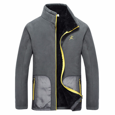 

Hiking Jackets Fleece male Flush thickening long Fleece outdoors Windbreak Keep warm Pizex Soft shell Jacket liner tank Sweater