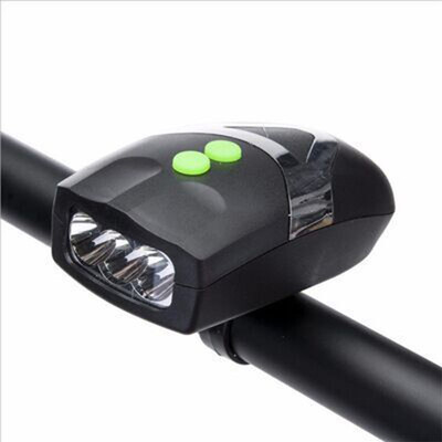

Bicycle Light LED Bike Light Front With Bell Mountain Bike Headlight Camping Flashlight Cycling Accessories Lights