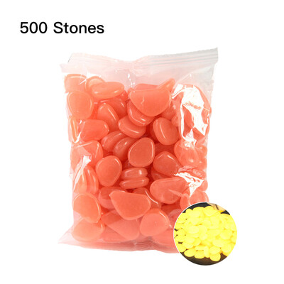 

500pcsBag Luminous Pebbles Glow in the Dark Stones Home Fish Tank Outdoor Decor Garden Walkway