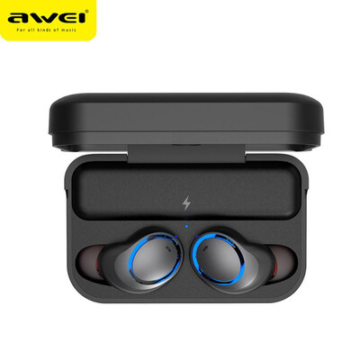 

AWEI T3 Twins Wireless Earbuds Earphone BT50 With Charging Box 18Jun18 Drop Ship F