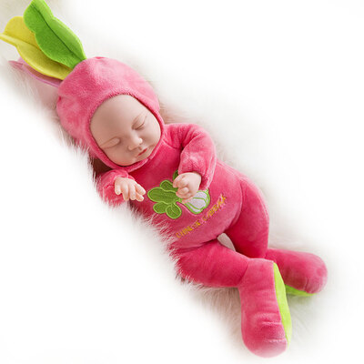 

Cuddle Baby Doll With 3 Soothing Songs 13 inch Stuffed Soft Body Baby Sleep Companion Cuddly Toys For Baby Toddler Kids Rose