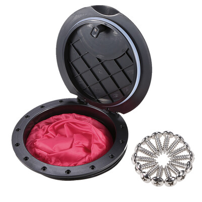 

9 Inch Hole Deck Plate Kit Deck Hatch with Cat Bag for Kayak Boat Fishing Rigging