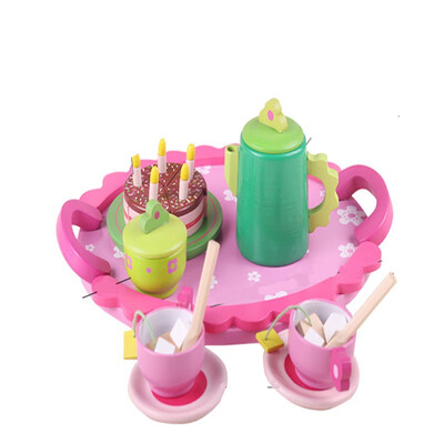 

New Wooden Baby Toy Danniversaire Birthday Tea Party Simulation Kitchen Toys