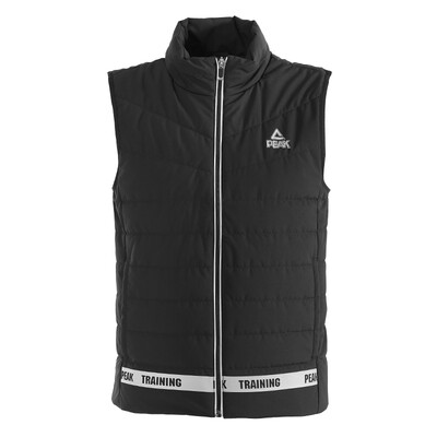 

PEAK mens cotton vest autumn&winter new fashion cotton stand collar warm sports shirt DF483011 black X3L code