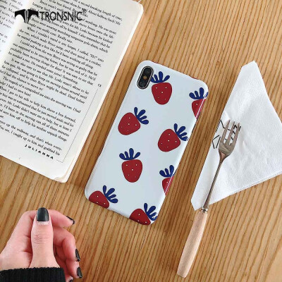 

TRONSNIC Strawberry Phone Case for iPhone X  Funny Black White Shiny Cases Soft Covers Fashion