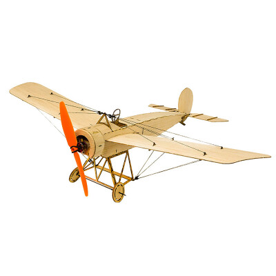 

DW Hobby K0801 Mini Fokker-E Balsa Wood 420mm Wingspan Biplane RC Aircraft Toy KIT Airplane for DIY