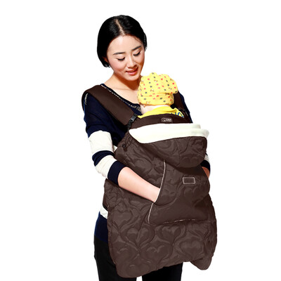 

Baby Carrier Cover Universal Winter Autumn Warm Hoodie Cover For Front Back Hip Seat Baby Carriers Rose