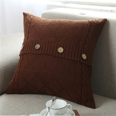 

100 Cotton Knit Pillowcase Home&Car Cushion without Core