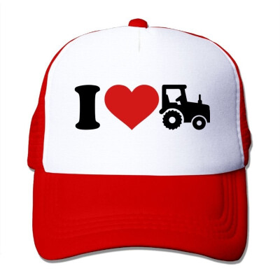 

Oiir Ooiip I Heart Tractor Unisex Adjustable Mesh Baseball Cap Dad Trucker Hat