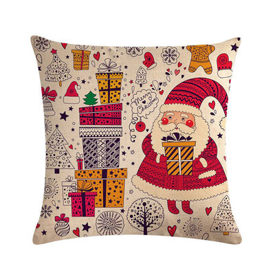 

1Pc Christmas Decorations for Xmas Pillowcase Santa Claus Pillow Cover Cushion Home Decor