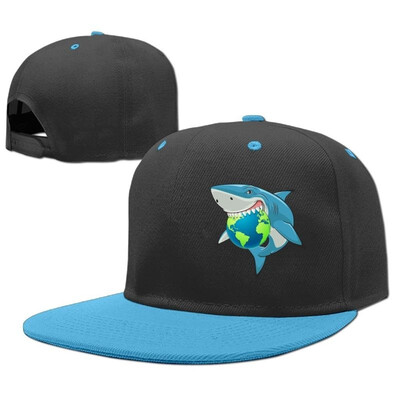 

Wiongh Opp Hip Hop Baseball Cap Adjustable Hats Great Shark Eat Earth Boy-Girls