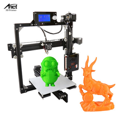 

Anet A2 High Precision Desktop 3D Printer Kits DIY Self Assembly LCD Screen Aluminum Alloy Frame Reprap i3 with 8GB SD Card Printi