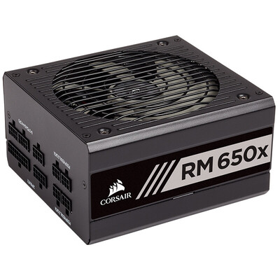 

Corsair RMx Series RM650x Fully Modular Power Supply 80 PLUS GoldLow NoiseTen Years Warranty 140mm fan for Desktop Computer