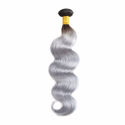 

Nami Hair Wholesale Price Ombre Color T1BGrey Brazilian Body Wave Remy Hair Weave Bundles 100 Human Hair Extension