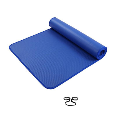 

Extra Thick Non-Slip Yoga Mat Men Gym Exercise Pads Women Sports Fitness Overlocking Mats with Carrying Strap